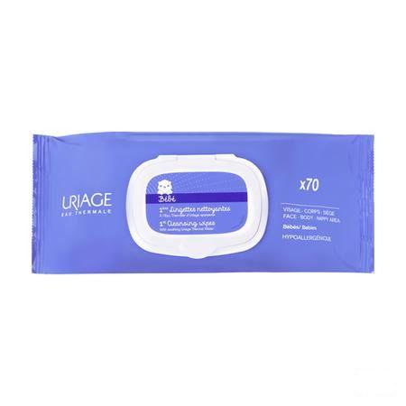 Uriage Bebe 1ere Lingettes Nettoyantes 2x70