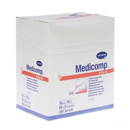 Medicomp Drain Kompres Steriel 10X10Cm 25X2 4215356  -  Hartmann
