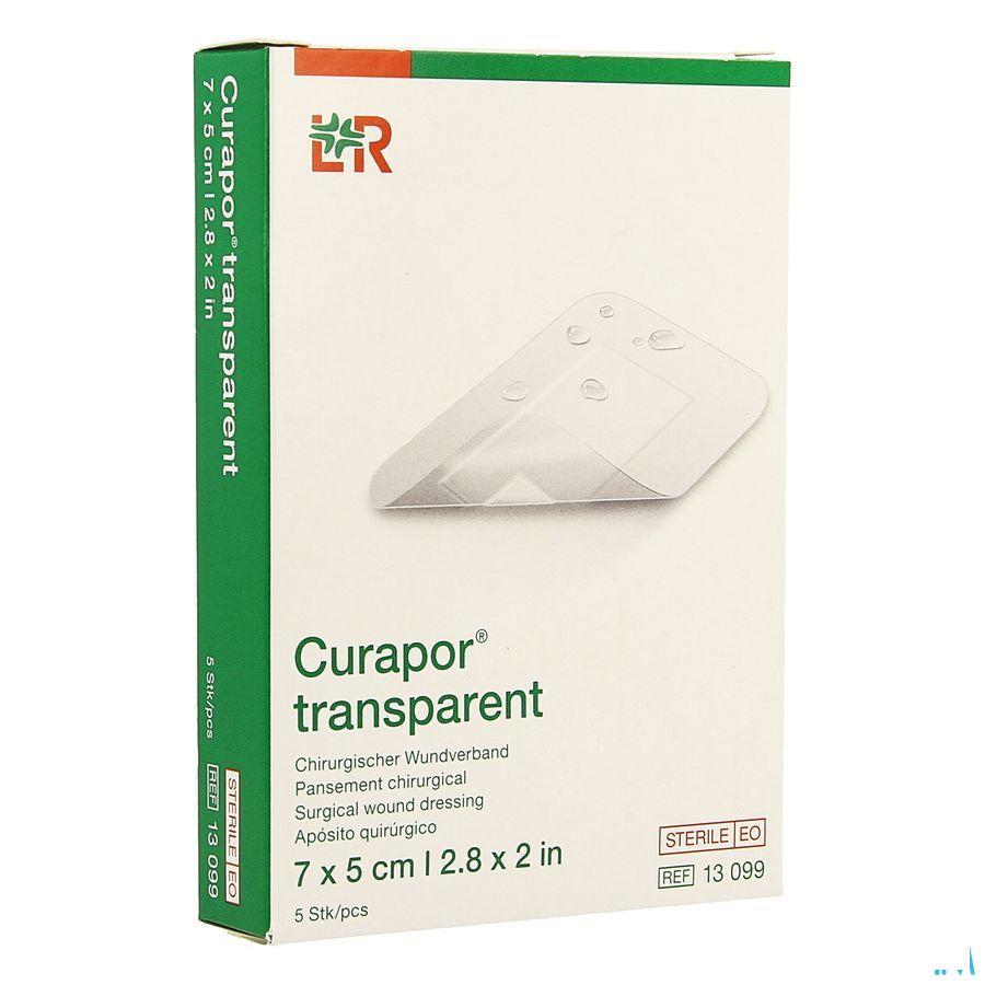 Curapor Transparant Steriel 7cmx 5cm 5 13099  -  Lohmann & Rauscher