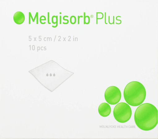 Melgisorb Plus Compresse Sterile 5X 5Cm 10 252000  -  Molnlycke Healthcare