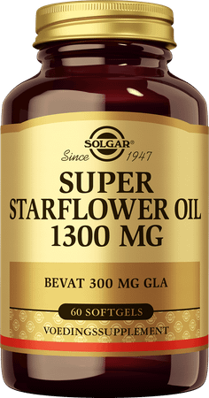 Super Starflower Oil 1300 mg (300 mg Gla) Softgel 60  -  Solgar Vitamins