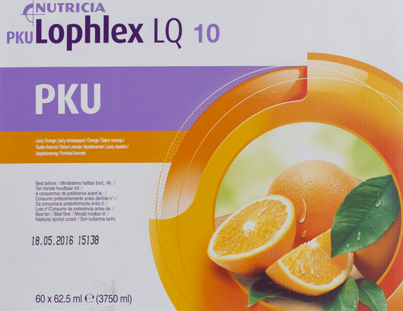 Pku Lophlex Lq 10 Juicy Orange 60x62,5 ml  -  Nutricia