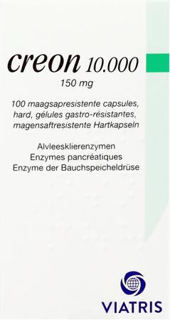 Creon 10000 Capsule Maagsapresist Hard 100 X 150 mg