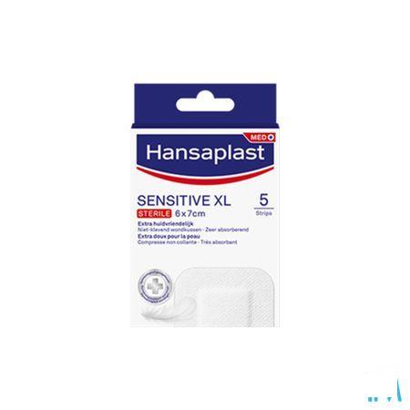 Hansaplast Sensitive Xl 6cmx7cm Strips 5  -  Beiersdorf