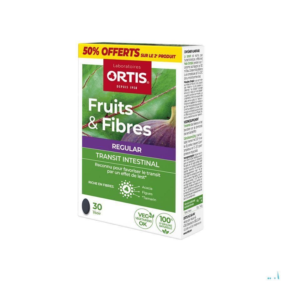 Ortis Vruchten & Vezels Regular Tabletten 2x30  -  Ortis