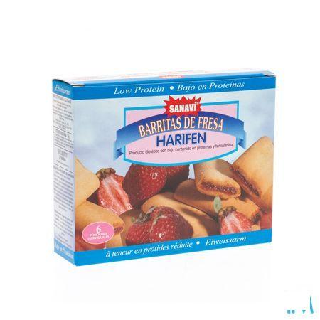 Sanavi Harifen Koekje Gevuld Aardbei 6x25 gr 4639