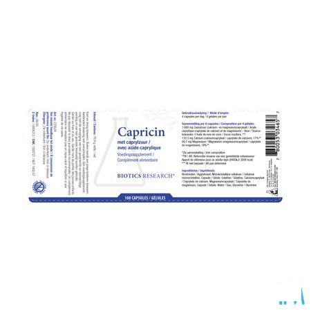 Biotics Capricin 100 capsules  -  Energetica Natura