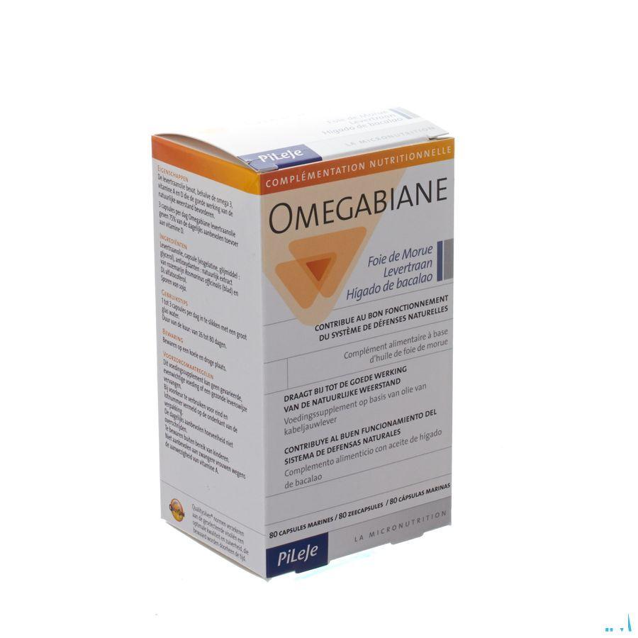 Omegabiane Levertraan Capsule 80  -  Pileje