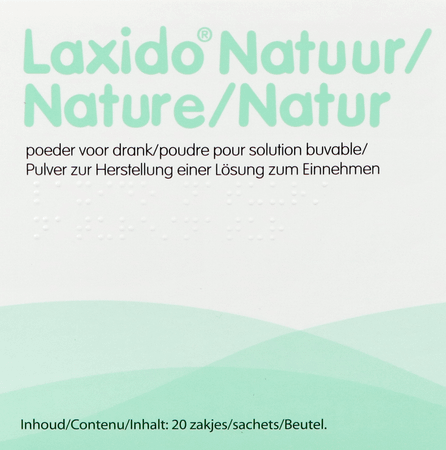 Laxido Natuur Zakjes 20 X 13,7g
