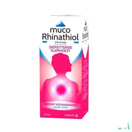 Muco Rhinathiol 5% Siroop Ad zonder suiker 250 ml