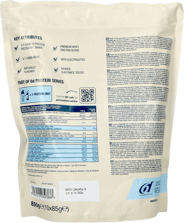 6D Recovery Shake Vanilla Pdr 850g