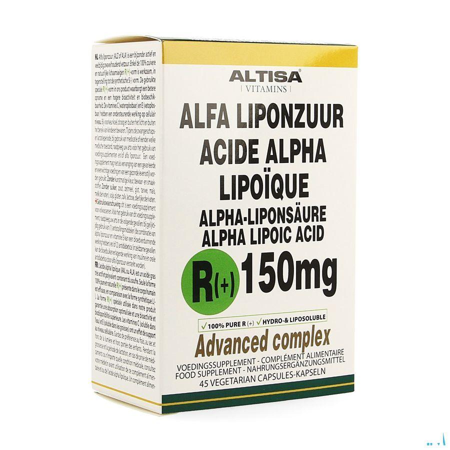 Altisa R( + )-alpha Lipouque 150 mg + C + e V-Capsule 45  -  Dieximport