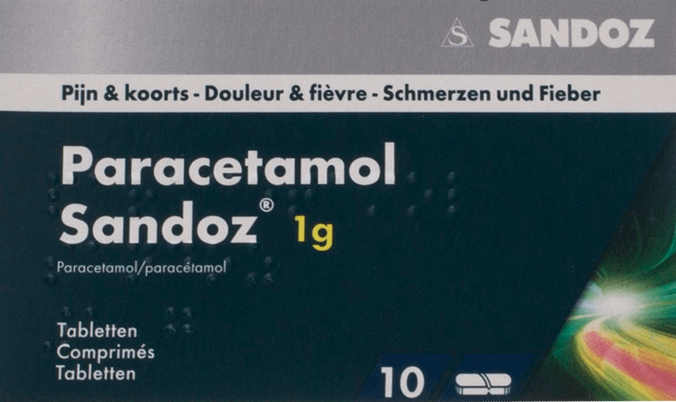 Paracetamol 1G Sandoz Tabl 10