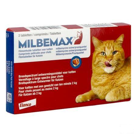 Milbemax Katten Filmomhulde tabl Blister 1x2