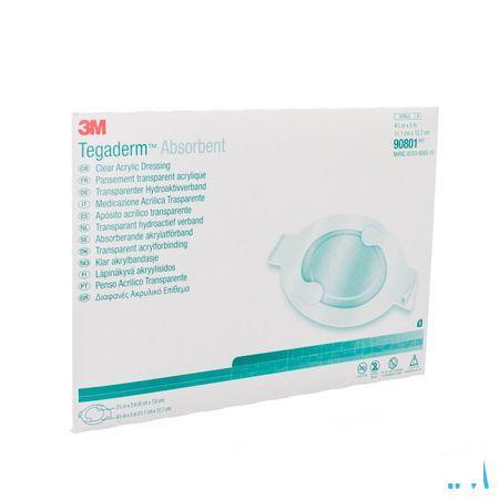 Tegaderm 3m Absorb.transp Ster 11,1x12,7cm 5 90801  -  3M