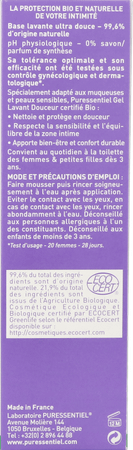 Puressentiel Hygiene Int.gel Lav.douceur Bio 500 ml  -  Puressentiel
