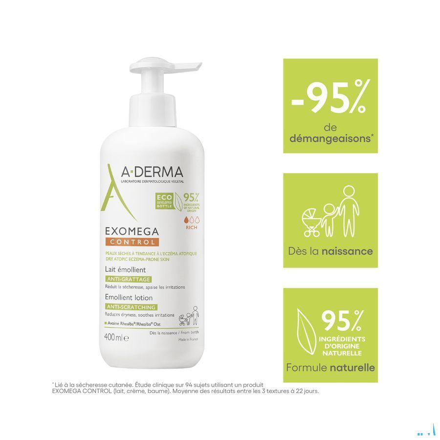 Aderma Exomega Control Emol. Melk 400 ml  -  Aderma