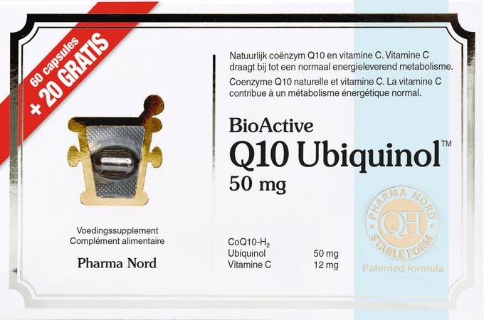 Bioactive Q10 50 mg 60 + 20 Capsule  -  Pharma Nord