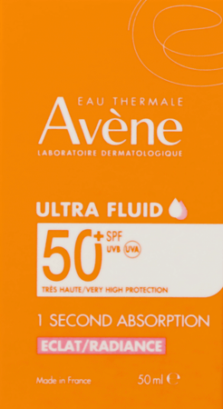 Avene Zon Spf50+ Ultra Fluid Eclat Radiance 50 ml
