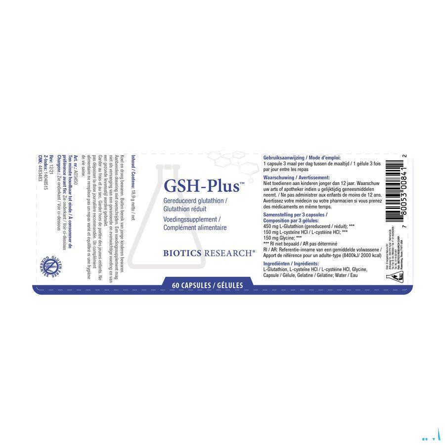 GSh Plus Caps 60  -  Energetica Natura