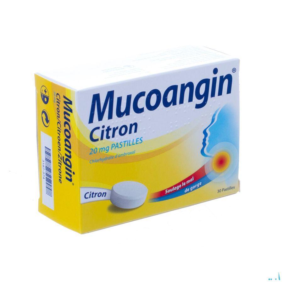 Mucoangin Citroen Zuigtabletten 30x20 mg