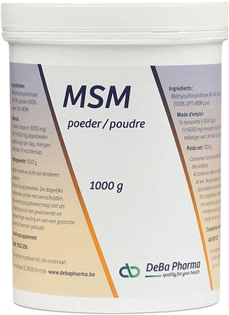 Msm Poeder Soluble - Oplosb 1kg  -  Deba Pharma