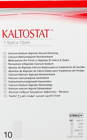Kaltostat Verband 7,5x12,0cm Ster 10s  -  Convatec