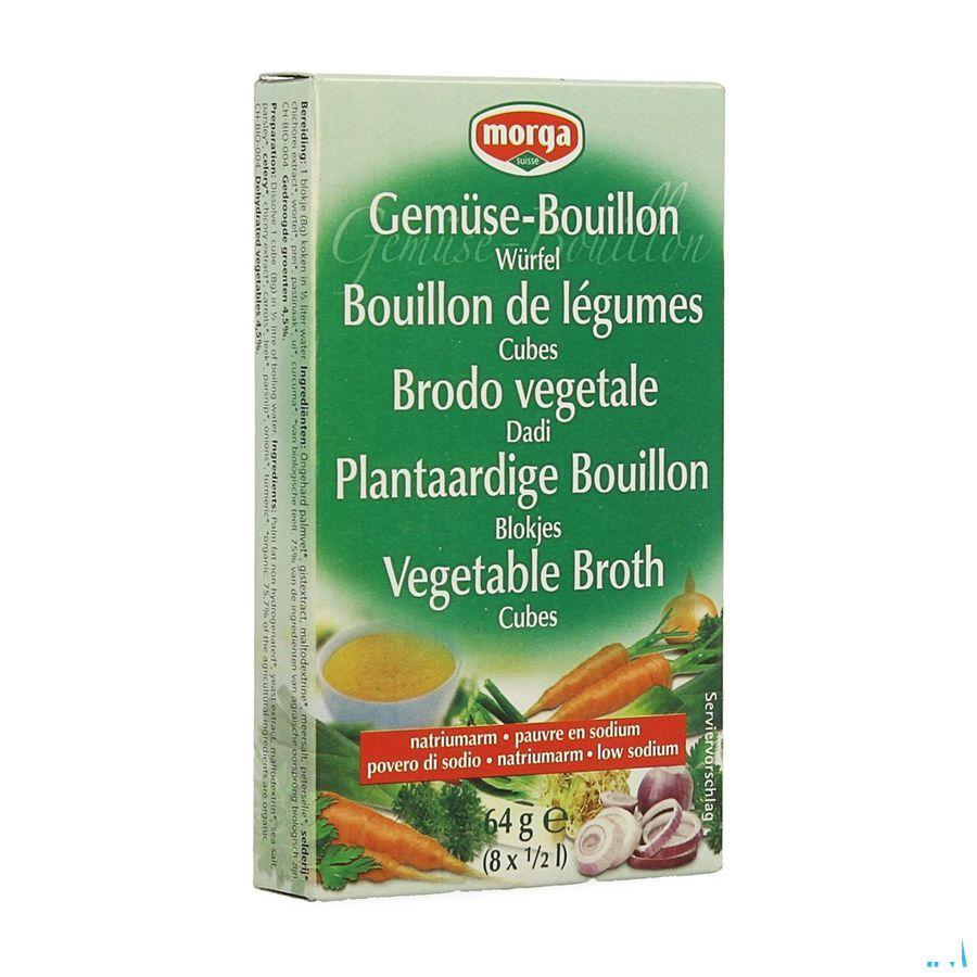 Morga Bouillon Cubes sans sel Bio 8x8g  -  Revogan