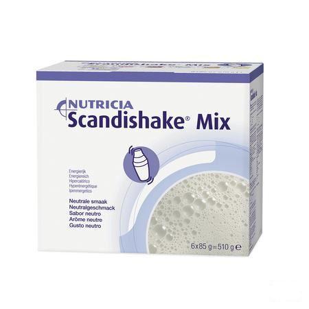 Scandishake Mix Neutraal Zakje 6x85 gr  -  Nutricia
