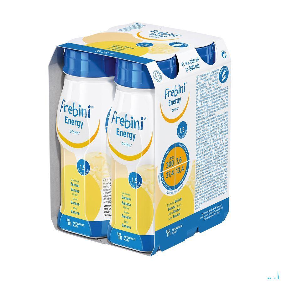 Frebini Energy Drink Enfant Banane Flacon 4x200 ml  -  Fresenius