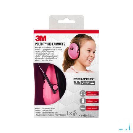 Peltor Hearing Protector Kid Neon Pink 1  -  3M