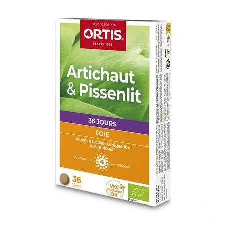 Ortis Artisjok-paardebloem Bio Tabletten 2x18  -  Ortis