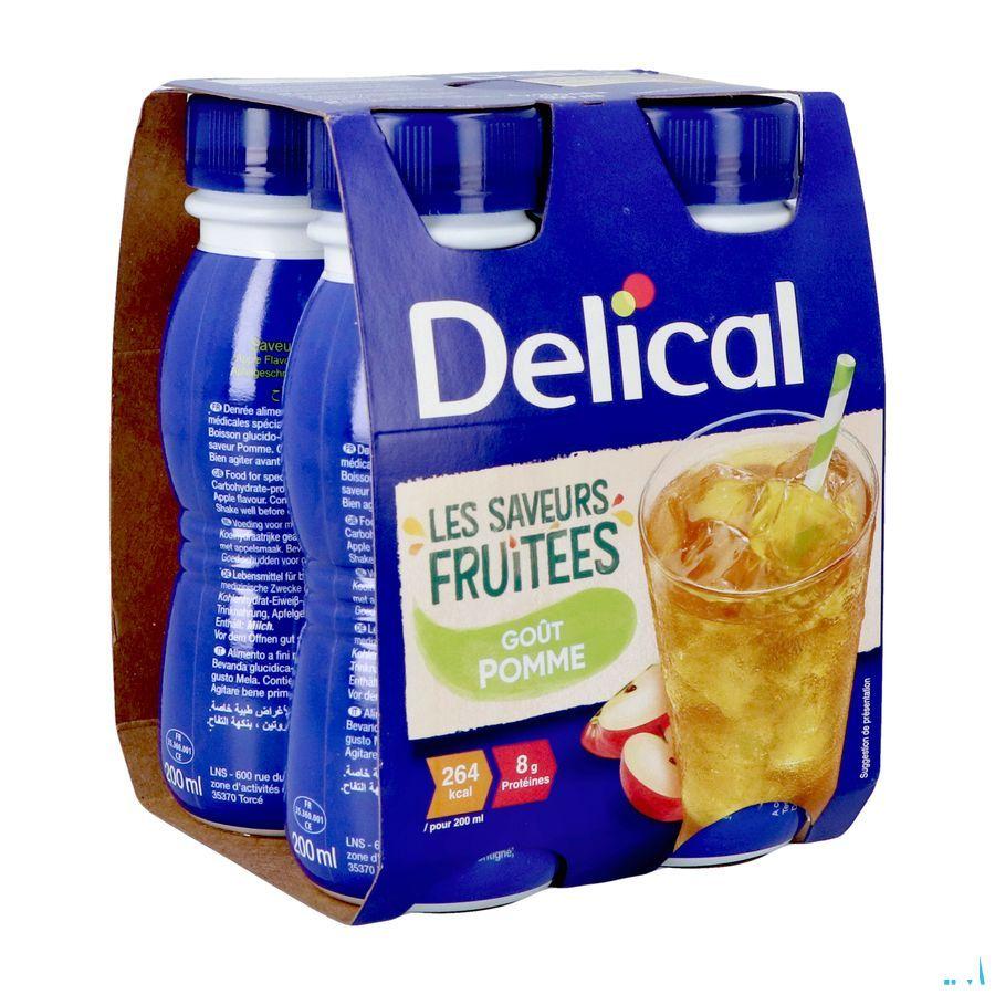 Delical Fruitdrink Appel 4 x 200 ml