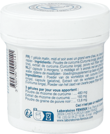 Curcuma Proactif Caps 90  -  Fenioux