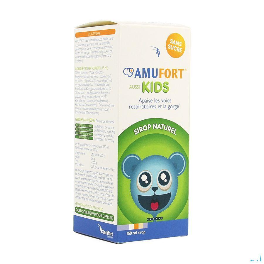 Amufort Kids Siroop Zonder Suiker 150 ml 