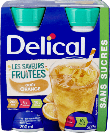 Delical Fuitdrink Z/Suiker Sinaasapp. 4X200 ml