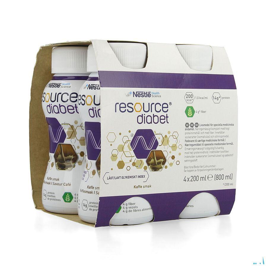 Resource Diabet Coffee 4x200 ml 12173636  -  Nestle