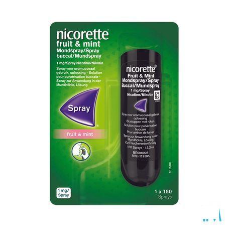 Nicorette Fruit & Mint Mondspray 1 mg/spray (150 Sprays)