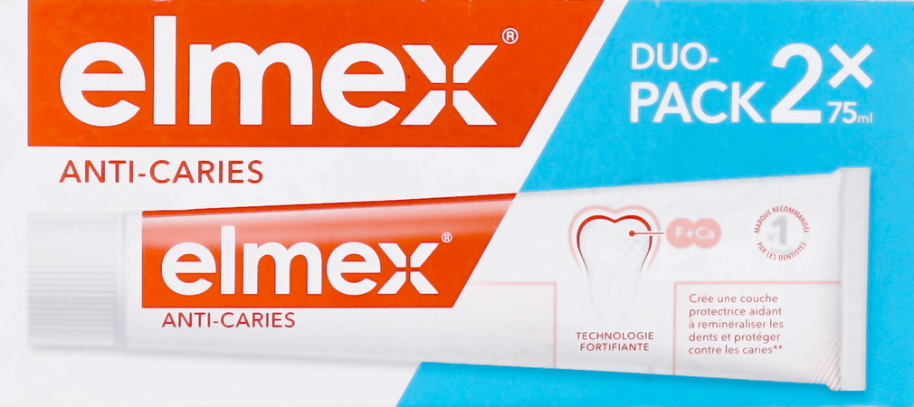 Elmex A/Caries Original Dentifrice 2X75 ml