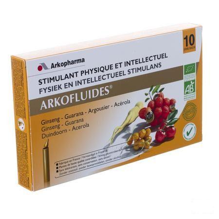 Arkofluide Stimulant Physique+intelect.unicados 10  -  Arkopharma
