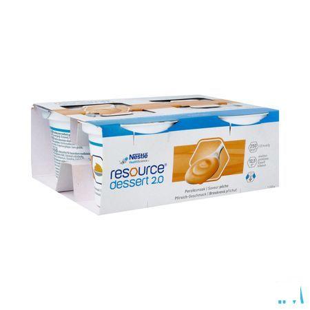 Resource Dessert 2.0 Perzik 4x125 G  -  Nestle