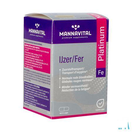 Mannavital Fer Platinum V-Capsule 60