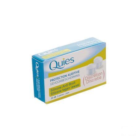 Quies Gehoorbescherming Tegen Lawaai Silic.3 Paar  -  Quies