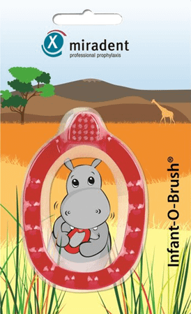 Miradent Infant O Brush Baby Tandenborstel Rood  -  Eureka Pharma