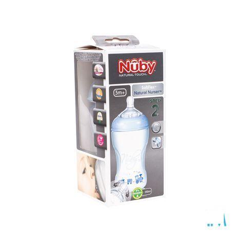 Nuby Nt Biberon Rose 330 ml En Pp Avec Tetine à Debit Moyen  -  New Valmar