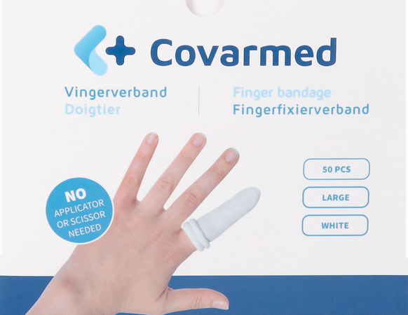 Finger Bob Large Wit 50 Covarmed