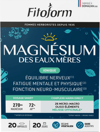 Magnesium Marin Ampoule 20x10 ml Fitoform  -  Bioholistic Diffusion