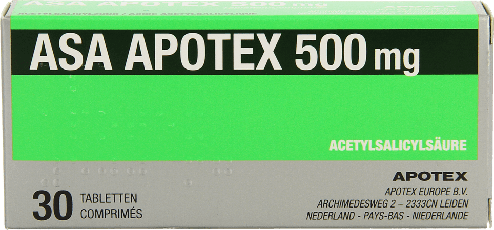 Asa Apotex 500 mg Tabletten 30 X 500 mg