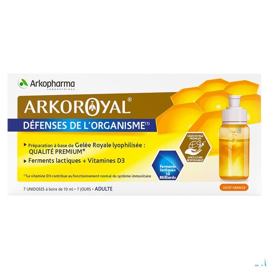 Arkoroyal Probiot. Volwassen Ruche Royale Dosis 7x7,5 ml  -  Arkopharma