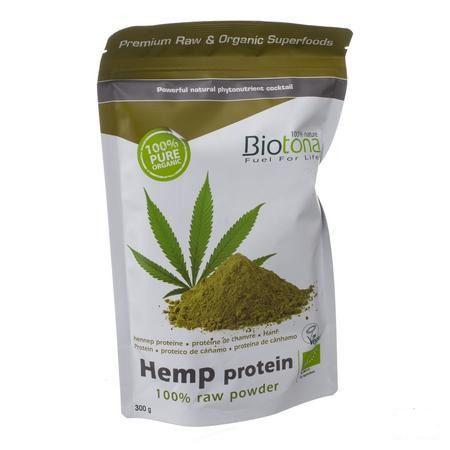 Biotona Hemp Protein Raw Bio Poeder 300 gr  -  Keypharm